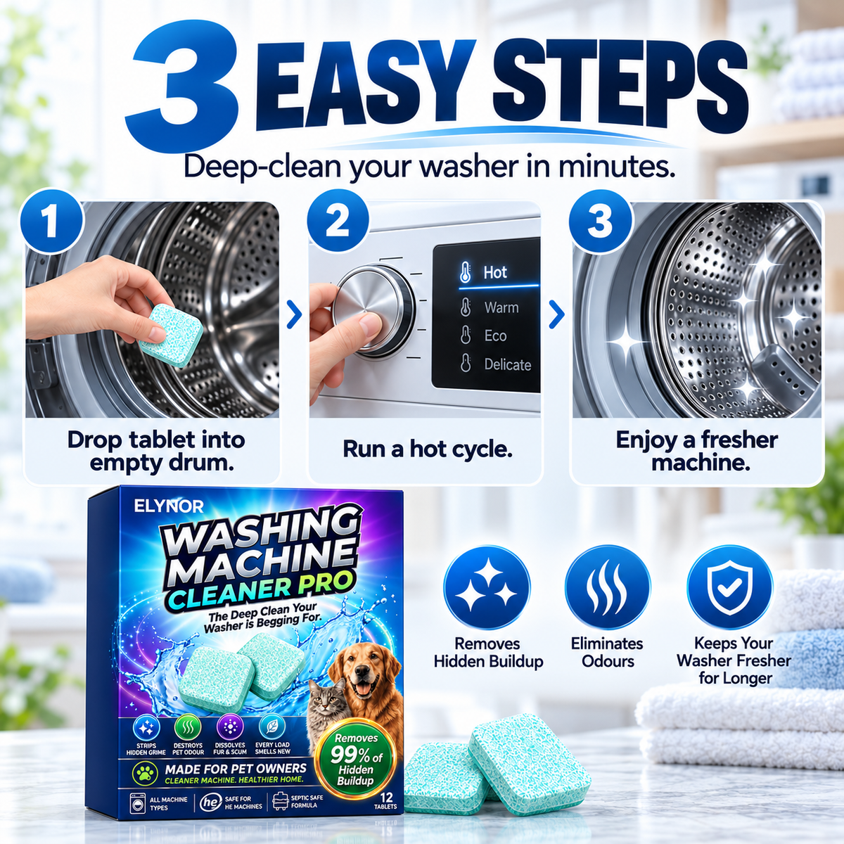 Deep Drum Clean Tablets – Elynor